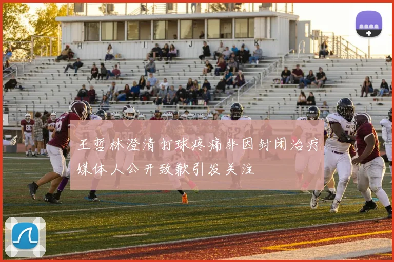 王哲林澄清打球疼痛非因封闭治疗媒体人公开致歉引发关注